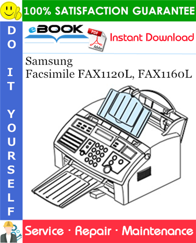 Samsung Facsimile FAX1120L, FAX1160L Service Repair Manual