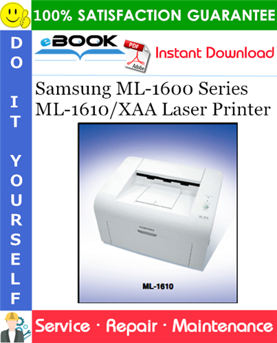 Samsung ML-1600 Series ML-1610/XAA Laser Printer Service Repair Manual