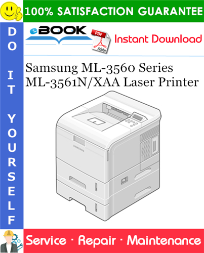 Samsung ML-3560 Series ML-3561N/XAA Laser Printer Service Repair Manual