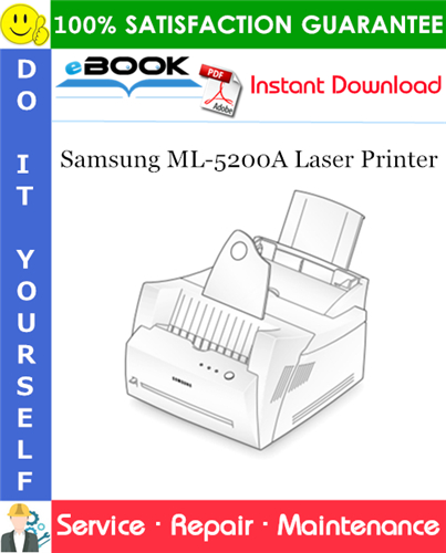 Samsung ML-5200A Laser Printer Service Repair Manual