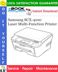 Samsung SCX-4100 Laser Multi-Function Printer Service Repair Manual