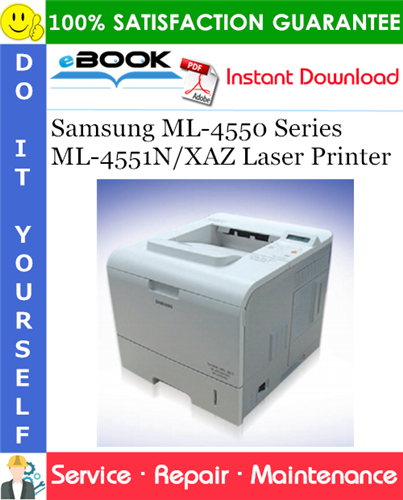 Samsung ML-4550 Series ML-4551N/XAZ Laser Printer Service Repair Manual