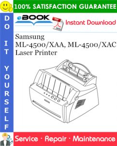 Samsung ML-4500/XAA, ML-4500/XAC Laser Printer Service Repair Manual