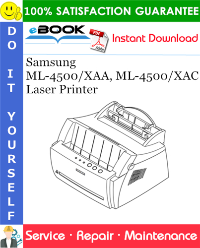 Samsung ML-4500/XAA, ML-4500/XAC Laser Printer Service Repair Manual