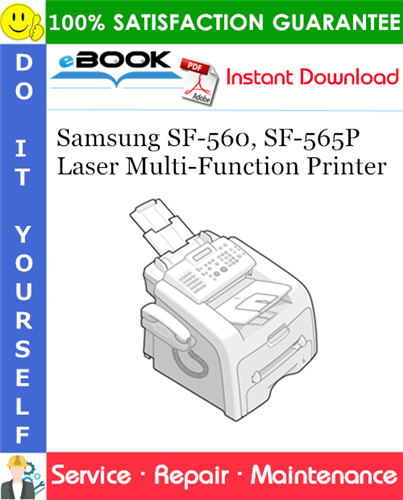 Samsung SF-560, SF-565P Laser Multi-Function Printer Service Repair Manual