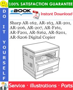 Sharp AR-162, AR-163, AR-201, AR-206, AR-207, AR-F161, AR-F201, AR-S162, AR-S201, AR-S206 Digital Copier Parts Manual