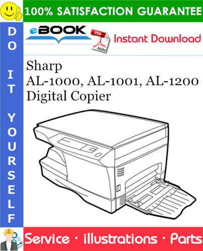 Sharp AL-1000, AL-1001, AL-1200 Digital Copier Parts Manual