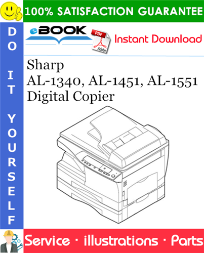 Sharp AL-1340, AL-1451, AL-1551 Digital Copier Parts Manual