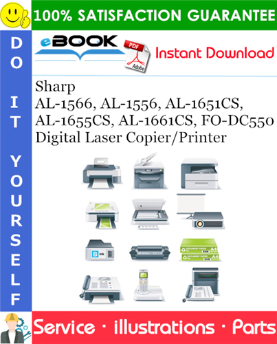 Sharp AL-1566, AL-1556, AL-1651CS, AL-1655CS, AL-1661CS, FO-DC550 Digital Laser Copier/Printer Parts Manual