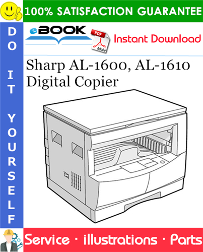 Sharp AL-1600, AL-1610 Digital Copier Parts Manual