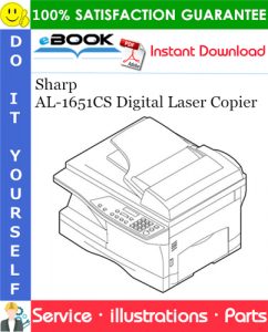 Sharp AL-1651CS Digital Laser Copier Parts Manual