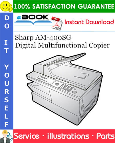 Sharp AM-400SG Digital Multifunctional Copier Parts Manual