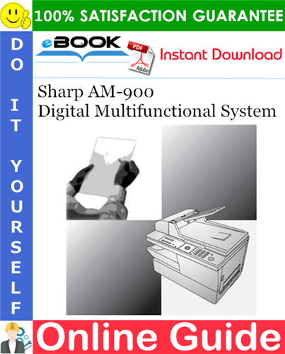Sharp AM-900 Digital Multifunctional System Online Guide