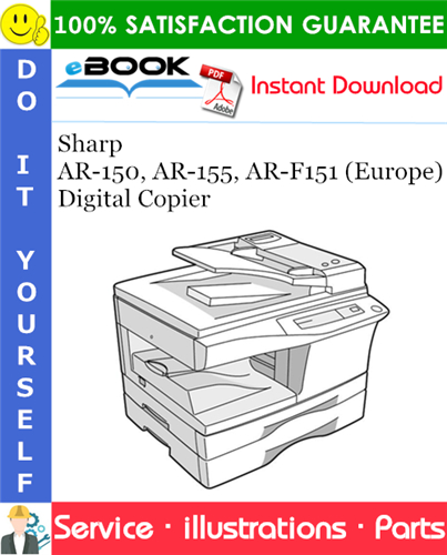 Sharp AR-150, AR-155, AR-F151 (Europe) Digital Copier Parts Manual