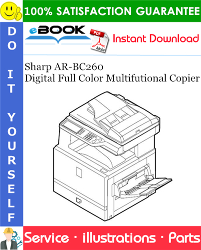 Sharp AR-BC260 Digital Full Color Multifutional Copier Parts Manual