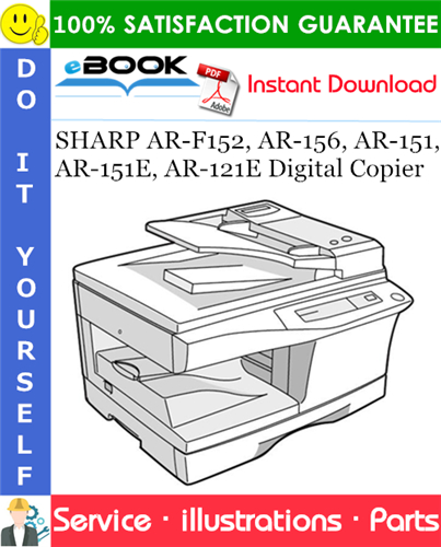 SHARP AR-F152, AR-156, AR-151,AR-151E, AR-121E Digital Copier Parts Manual