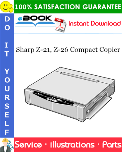 Sharp Z-21, Z-26 Compact Copier Parts Manual