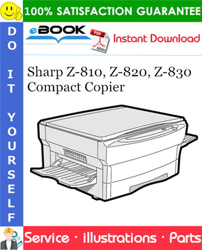 Sharp Z-810, Z-820, Z-830 Compact Copier Parts Manual