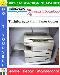 Toshiba 1550 Plain Paper Copier Service Repair Manual
