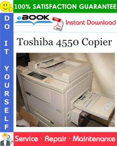 Toshiba 4550 Copier Service Repair Manual