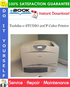 Toshiba e-STUDIO 20CP Color Printer Service Repair Manual