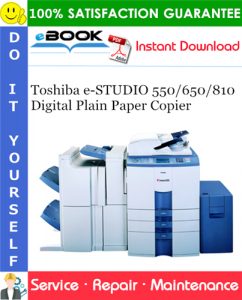 Toshiba e-STUDIO 550/650/810 Digital Plain Paper Copier Service Repair Manual