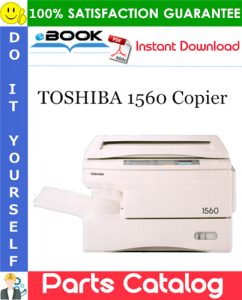 TOSHIBA 1560 Copier Parts Catalog Manual