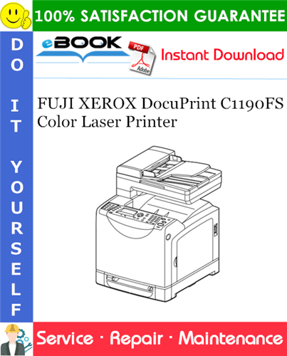 FUJI XEROX DocuPrint C1190FS Color Laser Printer Service Repair Manual