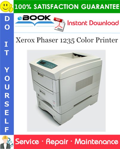 Xerox Phaser 1235 Color Printer Service Repair Manual
