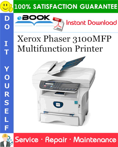 Xerox Phaser 3100MFP Multifunction Printer Service Repair Manual