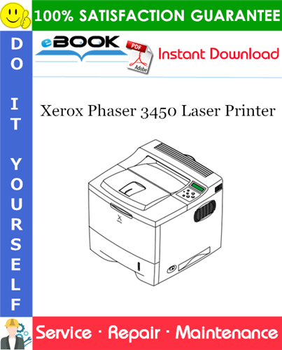 Xerox Phaser 3450 Laser Printer Service Repair Manual