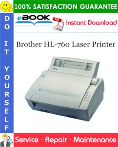 Brother HL-760 Laser Printer Service Repair Manual
