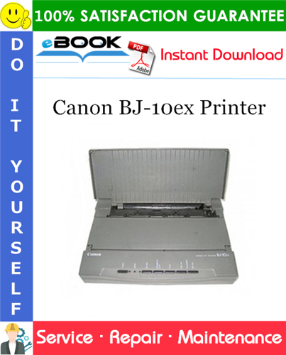 Canon BJ-10ex Printer Service Repair Manual