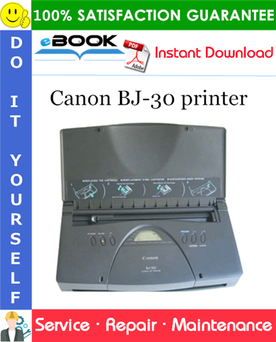 Canon BJ-30 printer Service Repair Manual