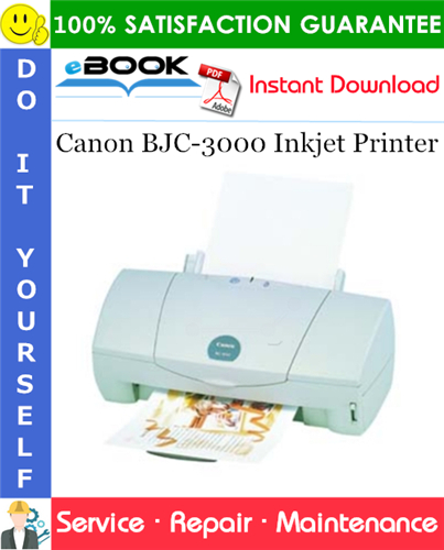 Canon BJC-3000 Inkjet Printer Service Repair Manual