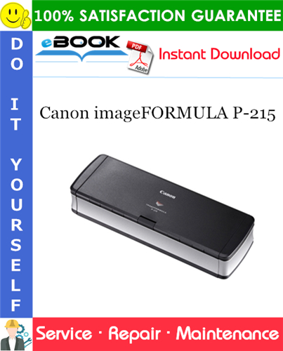 Canon imageFORMULA P-215 Service Repair Manual