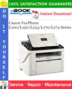 Canon FaxPhone L100/L150/L154/L170/L174 Series Service Repair Manual