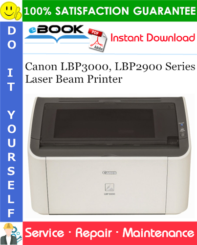 Canon LBP3000, LBP2900 Series Laser Beam Printer Service Repair Manual