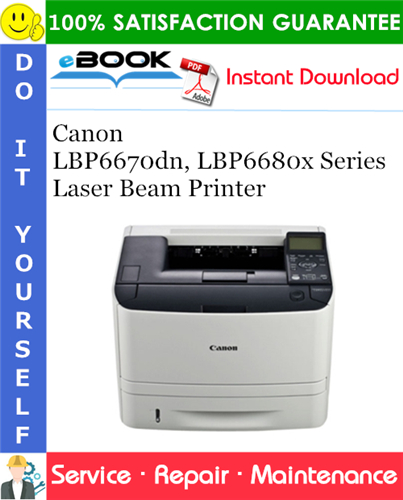 Canon LBP6670dn, LBP6680x Series Laser Beam Printer Service Repair Manual