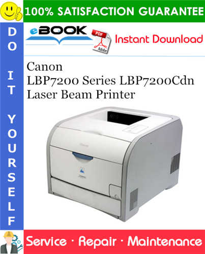 Canon LBP7200 Series LBP7200Cdn Laser Beam Printer Service Repair Manual