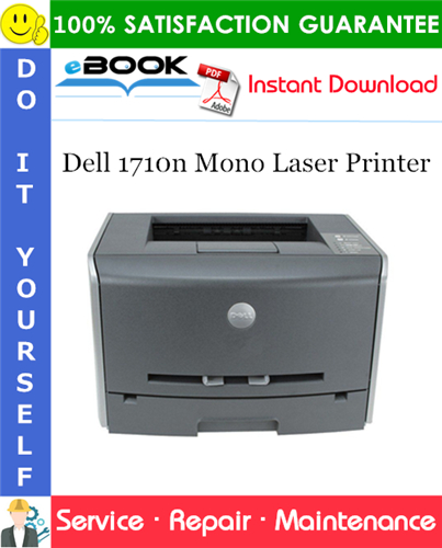 Dell 1710n Mono Laser Printer Service Repair Manual