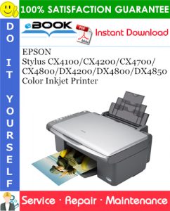 EPSON Stylus CX4100/CX4200/CX4700/CX4800/DX4200/DX4800/DX4850 Color Inkjet Printer Service Repair Manual