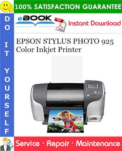 EPSON STYLUS PHOTO 925 Color Inkjet Printer Service Repair Manual