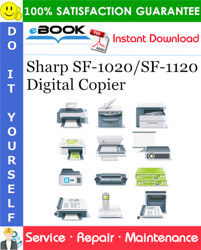 Sharp SF-1020/SF-1120 Digital Copier Service Repair Manual
