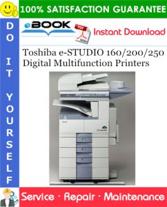 Toshiba e-STUDIO 160/200/250 Digital Multifunction Printers Service Repair Manual