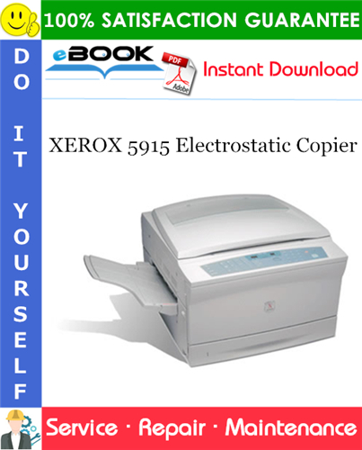 XEROX 5915 Electrostatic Copier Service Repair Manual