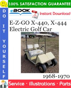 E-Z-GO X-440, X-444 Electric Golf Car Parts Manual 1968-1970 Download