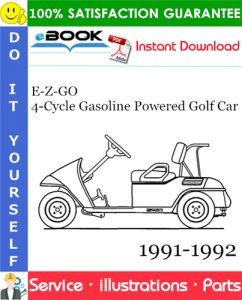 E-Z-GO 4-Cycle Gasoline Powered Golf Car Parts Manual 1991-1992 Download