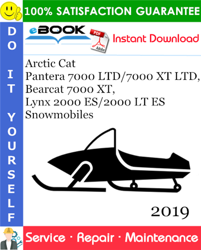 2019 Arctic Cat Pantera 7000 LTD/7000 XT LTD, Bearcat 7000 XT, Lynx 2000 ES/2000 LT ES Snowmobiles