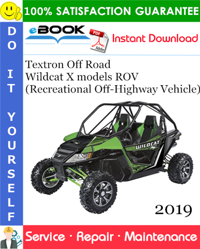 2019 Textron Off Road Wildcat X models ROV (Recreational Off-Highway Vehicle)